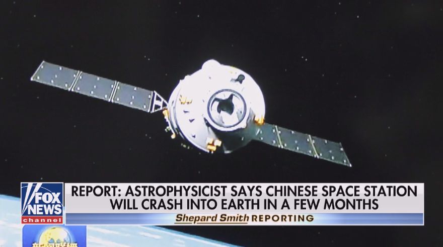 ROGUE CHINESE SPACE STATION EXPECTED TO HURTLE TOWARD EARTH IN 2018, RESEARCHERS SAY