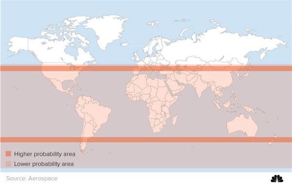 A SPACE STATION IS FALLING TO EARTH. HERE'S WHERE IT COULD LAND
