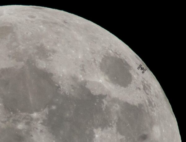 NASA SPOTS SPECTACULAR ISS TRANSIT ACROSS THE FULL MOON