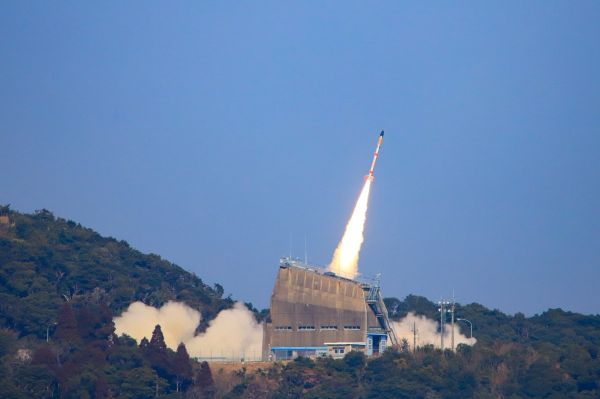 SOUPED-UP SOUNDING ROCKET LIFTS OFF FROM JAPAN WITH TINY SATELLITE