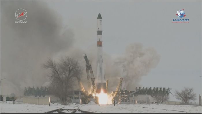 SOYUZ ROCKET LAUNCHES CARGO FREIGHTER TO INTERNATIONAL SPACE STATION