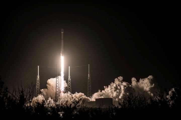 HEFTY HISPASAT SATELLITE RIDES SPACEX ROCKET INTO ORBIT