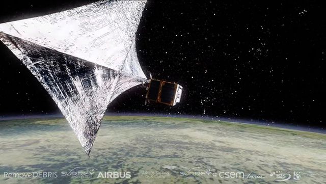 THIS SPACE JUNK REMOVAL EXPERIMENT WILL HARPOON & NET DEBRIS IN ORBIT