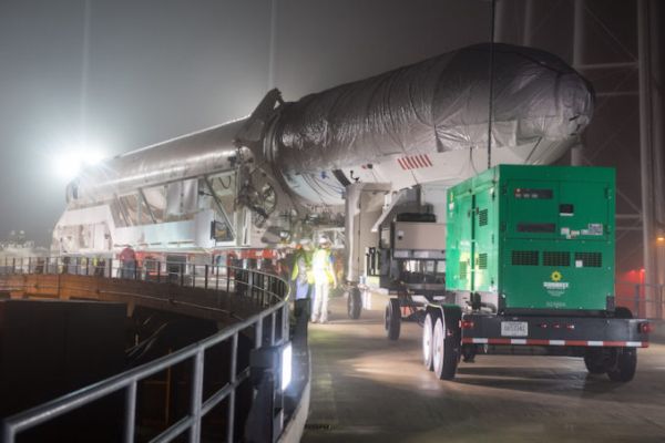 ANTARES ROCKET ROLLS TO VIRGINIA LAUNCH PAD, LIFTOFF DELAYED TO MONDAY 