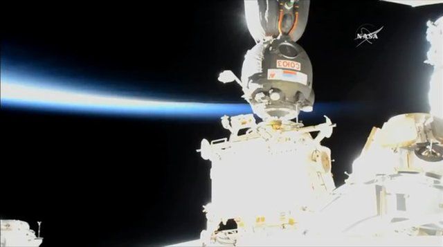 SPACE STATION CREW DOUBLES WITH FRESH ARRIVAL