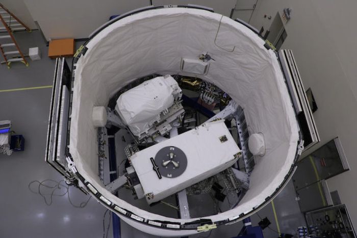 COMMERCIAL SPACEX CARGO CAPSULE READIED FOR LAUNCH FRIDAY