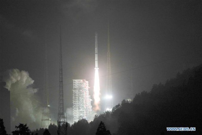 CHINESE NAVIGATION SATELLITE DEPLOYED BY LONG MARCH ROCKET