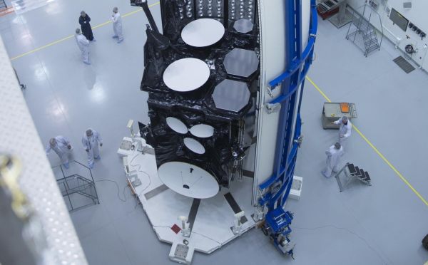 THE AIR FORCE’S NEXT COMMUNICATIONS SATELLITE ARRIVES IN FLORIDA