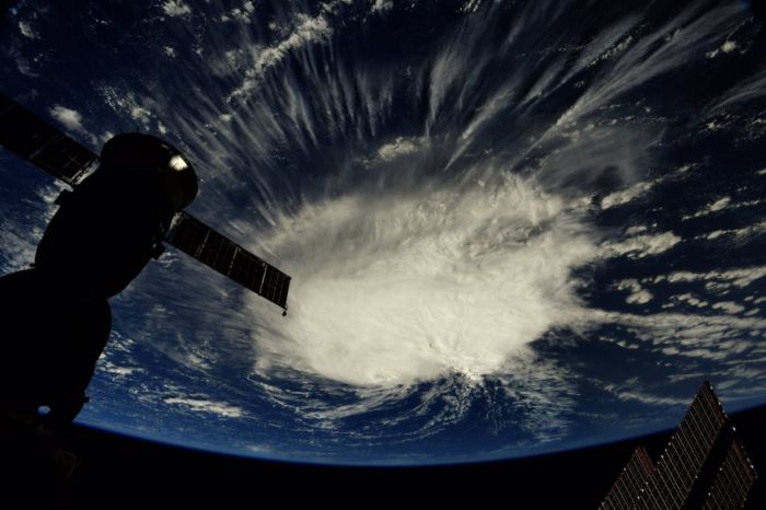 HURRICANE FLORENCE LOOKS LIKE A GIANT COTTON BALL IN THIS ASTRONAUT PHOTO FROM SPACE