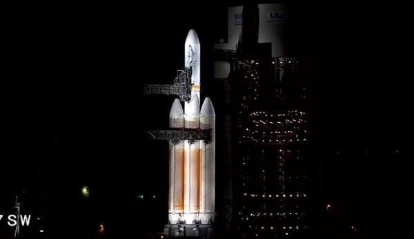 DELTA 4-HEAVY COUNTDOWN ABORTED MOMENTS BEFORE LAUNCH