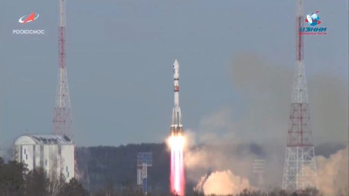 SOYUZ LAUNCHES CLUSTER OF 28 SATELLITES