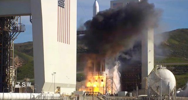 NEW US SPY SATELLITE LAUNCHES ON SECRET MISSION AT LAST AFTER DELAYS