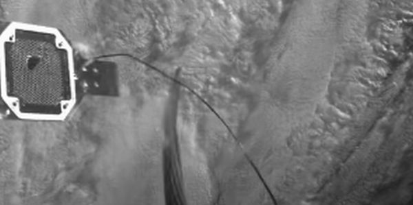 WATCH THIS SPACE HARPOON SPEAR A PIECE OF ORBITING DEBRIS