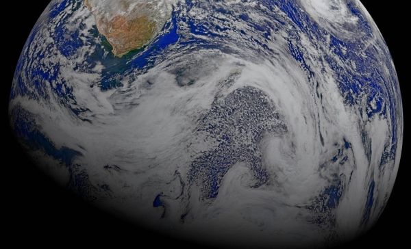 A WEATHER SATELLITE’S VIEW OF EARTH