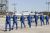 SHUTTLE ASTRONAUTS ARRIVE AT FLORIDA SPACEPORT
