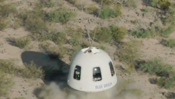BLUE ORIGIN ‘ONE STEP CLOSER’ TO HUMAN FLIGHTS AFTER SUCCESSFUL SUBORBITAL LAUNCH