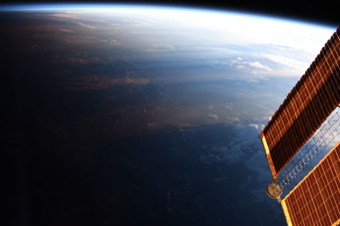 DAY MEETS NIGHT IN THIS AMAZING ASTRONAUT PHOTO OF EARTH FROM SPACE