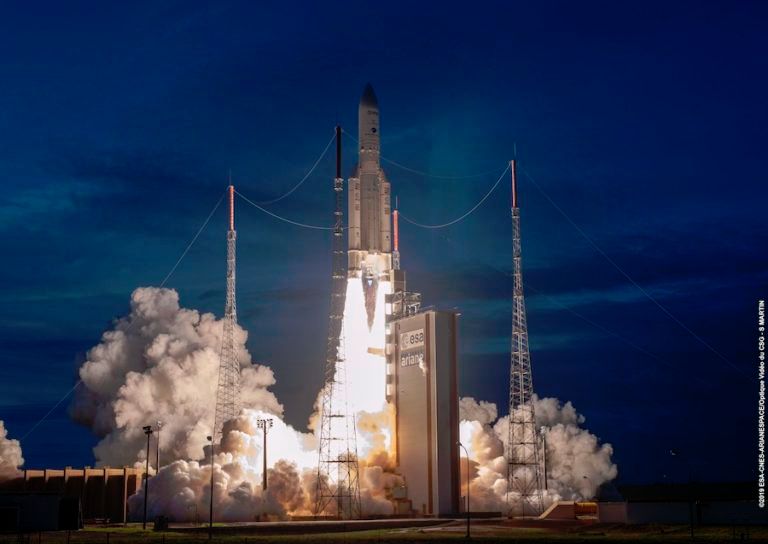 TWO COMMERCIAL BROADCAST SATELLITES LAUNCHED ON ARIANE 5 ROCKET