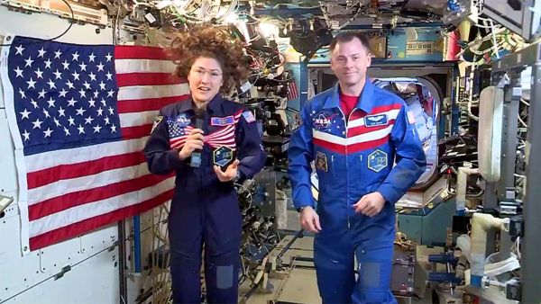 NASA SPACE STATION ASTRONAUTS CELEBRATE INDEPENDENCE DAY