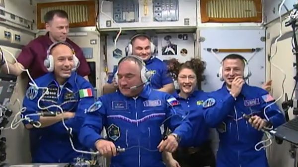 SOYUZ CREW DOCKS WITH SPACE STATION; PENCE REAFFIRMS COMMITMENT TO MOON MISSIONS