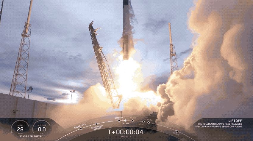 SPACEX SUCCESSFULLY LAUNCHES TWICE-FLOWN FALCON 9, CATCHES FAIRING AT SEA