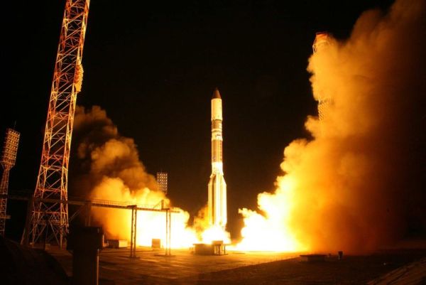 PROTON ROCKET LIFTS OFF WITH RUSSIAN MILITARY SATELLITE