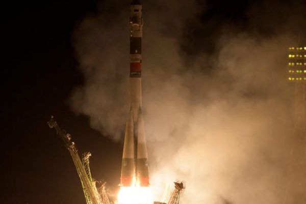 FIRST UAE ASTRONAUT LIFTS OFF WITH US AND RUSSIAN SPACE STATION CREW