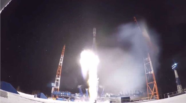SOYUZ ROCKET LAUNCHES GLONASS-M NAVIGATION SATELLITE FOR RUSSIAN MILITARY 