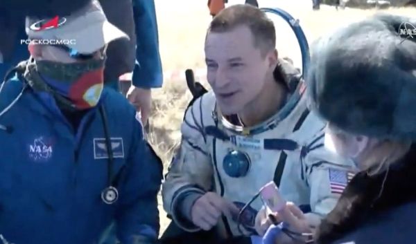 SOYUZ WITH CREW OF THREE LANDS SAFELY IN KAZAKHSTAN