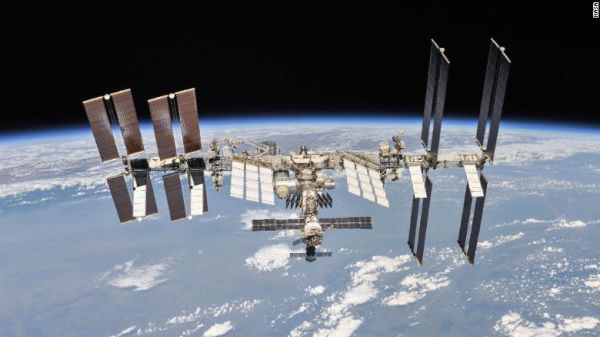 ASTRONAUTS HOME IN ON INTERNATIONAL SPACE STATION AIR LEAK