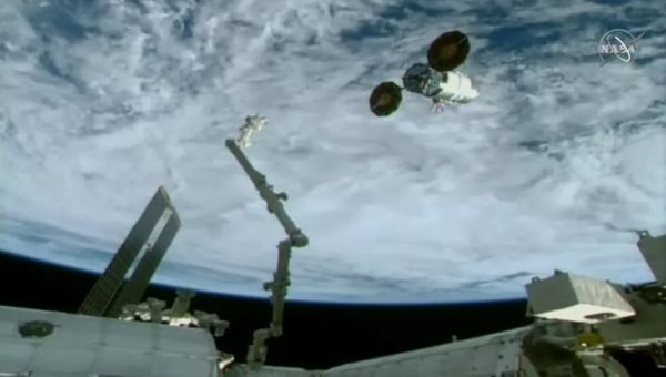Northrop Grumman Cygnus cargo ship departs space station to conduct experiment in orbit