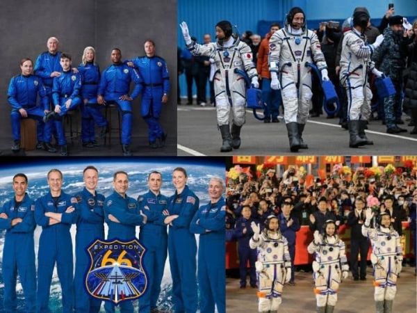 FOR A FEW MINUTES ON DECEMBER 11, THERE WERE 19 PEOPLE IN SPACE — HIGHEST SO FAR