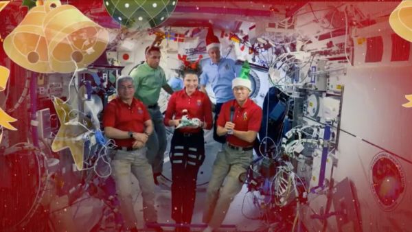 ASTRONAUTS ON INTERNATIONAL SPACE STATION SEND CHRISTMAS VIDEO MESSAGE TO EARTH