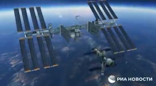 RUSSIA RELEASES BIZARRE VIDEO OF SPACE STATION BREAKING APART, WHAT EXACTLY... ARE THEY SUGGESTING?