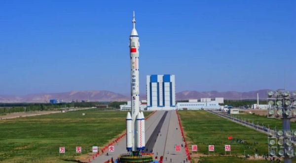 CHINA ROLLS OUT ROCKET FOR SHENZHOU-14 CREWED MISSION