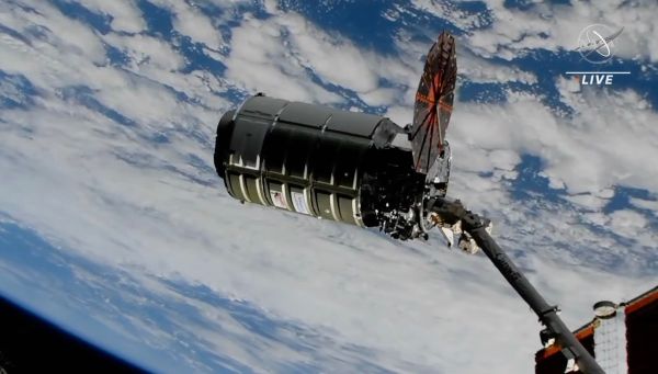 CYGNUS CARGO SHIP ARRIVE AT SPACE STATION AFTER SOLAR ARRAY TROUBLE