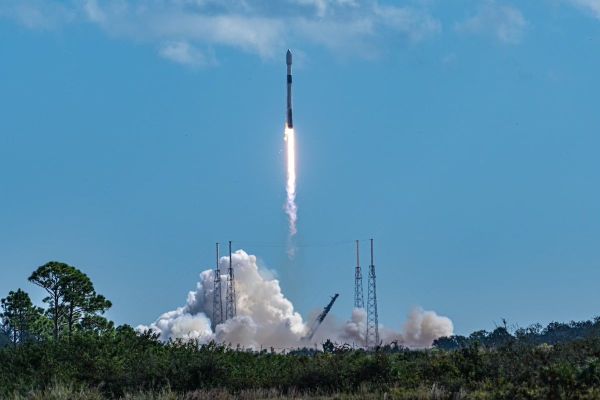 SPACEX LAUNCHES FALCON 9 BOOSTER INTO RETIREMENT ON INTELSAT MISSION