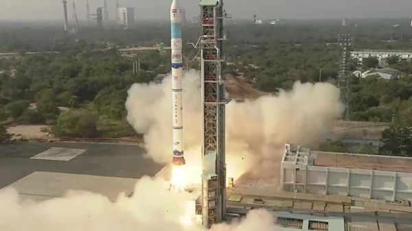 ISRO’S SECOND SSLV MISSION SUCCESSFULLY LAUNCHES TRIO OF SATELLITES