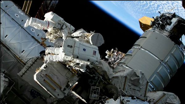 MIXED RESULTS FOR SPACEWALKERS AFTER TIME LOST DEALING WITH DIFFICULT-TO-LOOSEN BOLTS