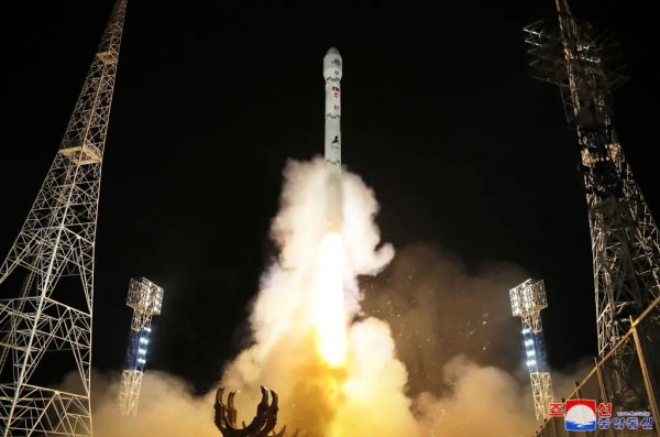 JAPAN SAYS NORTH KOREA WILL LAUNCH A MILITARY SPY SATELLITE BY JUNE 3